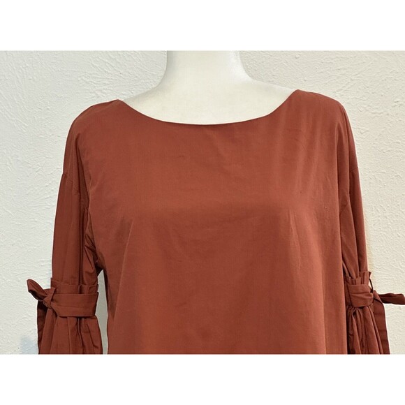 Free People So Obviously Yours Size M Blouse Bell Sleeve Boho Peasant Fall - Picture 9 of 12